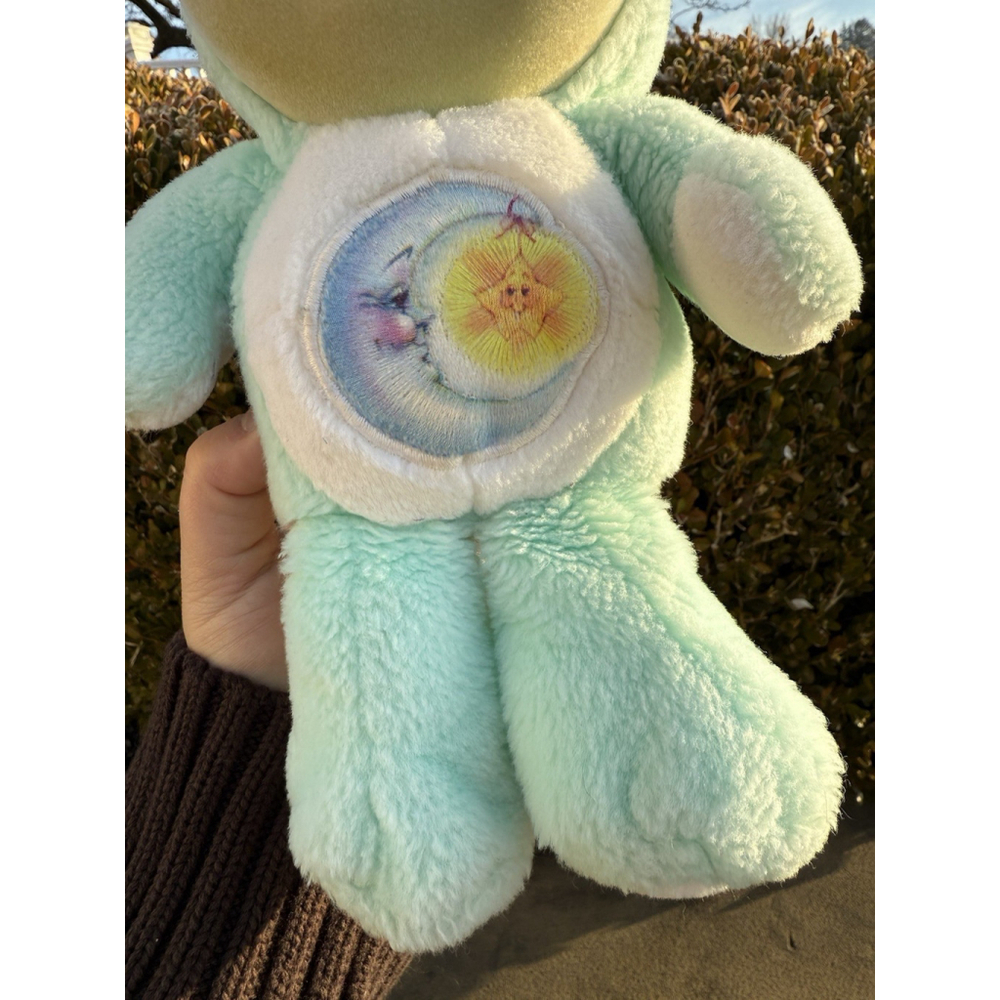 RARE Vintage Care Bear Cousin Cub Bedtime Bear 80’s Kenner Flocked Face - Picture 2 of 6
